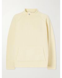 Still Here - Snap Collar Cotton Sweater - Lyst