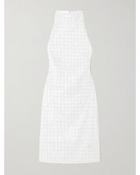 ROTATE BIRGER CHRISTENSEN - Embellished Recycled-Satin Halterneck Mini Dress - Lyst