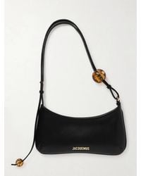 Jacquemus - The Bisou Perle Schultertasche Aus Leder Mit Verzierungen - Lyst