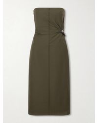 SIR. - Sorel Strapless Cotton-Blend Midi Dress - Lyst
