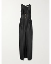 Rasario - Scalloped Satin Gown - Lyst