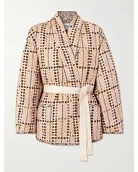 Isabel Marant - Chancel Belted Quilted Padded Printed Cotton Jacket - Lyst