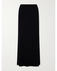 Colleen Allen - Stretch Tencel Modal, Silk And Cashmere-Blend Maxi Skirt - Lyst