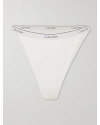 Calvin Klein - Thea Cotton-Blend Briefs - Lyst