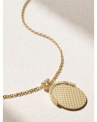 Yvonne Léon - Minaudière Ovale Kette Aus 9 Und 18 Karat Mit Diamanten - Lyst