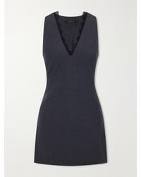 SIR. - Mathias Tailored Lace-Trimmed Wool-Blend Mini Dress - Lyst