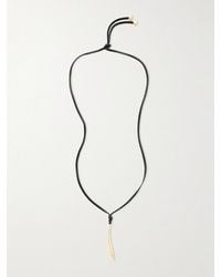 Bottega Veneta - Plated And Leather Necklace - Lyst