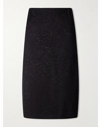 Dries Van Noten - Paisley Motif Matelassé Jacquard Midi Skirt - Lyst