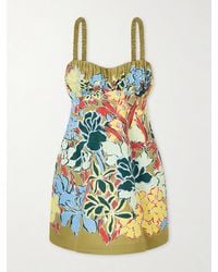 ALÉMAIS - Solstice Printed Organic Cotton Mini Dress - Lyst
