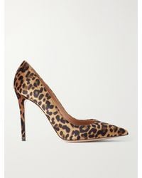 Gianvito Rossi - Gianvito 105 Leopard-Print Velvet Pumps - Lyst