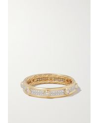 David Yurman Modern Renaissance Ring Aus 18 Karat Gold Mit Diamanten - Mettallic