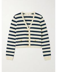 FRAME - The Harbor Striped Cotton-Blend Cardigan - Lyst