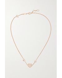 Chopard Happy Hearts 18-karat Rose Gold Diamond Necklace - Metallic