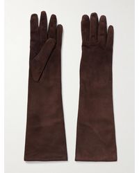 Nour Hammour - Suede Gloves - Lyst