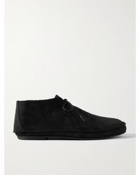 The Row - Tyler Shearling-Lined Suede Ankle Boots - Lyst