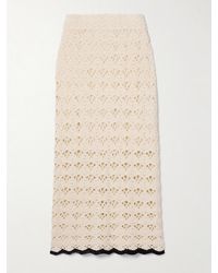 Zimmermann - Rhiannon Crocheted Cotton Midi Skirt - Lyst