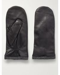arch4 - Basil Leather And Cashmere Gloves - Lyst