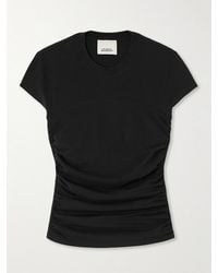 Isabel Marant - Maelie Cotton-Jersey T-Shirt - Lyst