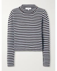 La Ligne - Mini Marina Cropped Striped Cotton Sweater - Lyst