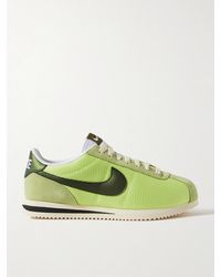 Nike - Cortez Leather And Suede-Trimmed Mesh Sneakers - Lyst