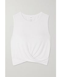 Alo Yoga - Cover Verkürztes Tanktop Aus Stretch-Jersey Mit Twist-Detail - Lyst