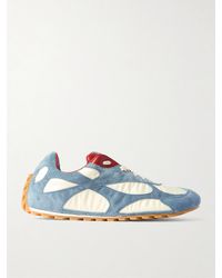 Bottega Veneta - Orbit Flash Sneakers Aus Veloursleder Und Shell Mit Lederbesätzen - Lyst