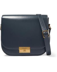 Saint Laurent Betty Leather Shoulder Bag - Gray