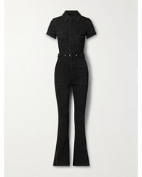 GOOD AMERICAN - Fit For Success Stretch-Denim Jumpsuit - Lyst