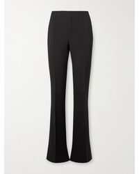 Chloé - Grain De Poudre Wool Flared Pants - Lyst