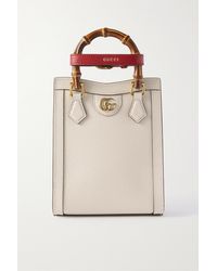 Gucci - Diana Mini Textured-leather Tote Bag - Lyst