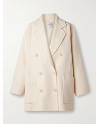 Max Mara - Orma Double-Breasted Wool And Cashmere-Blend Felt Coat - Lyst