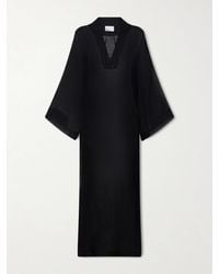 Lisa Marie Fernandez - Crinkled Linen-Blend Gauze Kaftan - Lyst