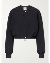 KHAITE - Cordan Cropped Shell Bomber Jacket - Lyst