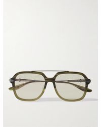 Barton Perreira - D. Ellis Pilotensonnenbrille Aus Azetat Und Titan - Lyst