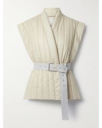 Isabel Marant - Ajali Belted Quilted Padded Cotton-Blend Shell Vest - Lyst