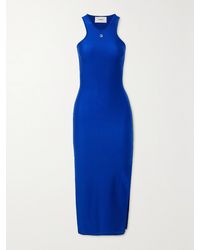 Coperni - Embellished Satin-Jersey Midi Dress - Lyst