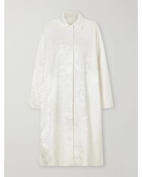 St. Agni - Silk And Wool-Blend Floral-Jacquard Cloqué Coat - Lyst