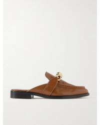 Bottega Veneta - Astaire Embellished Leather Slippers - Lyst