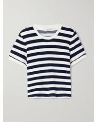 Suzie Kondi - Capri Striped Cotton-Blend Terry T-Shirt - Lyst