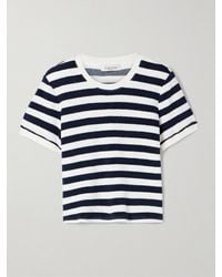 Suzie Kondi - Capri Striped Cotton-Blend Terry T-Shirt - Lyst
