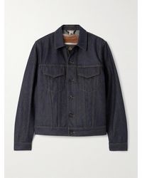 Loro Piana - Kea Shearling-Trimmed Cotton And Cashmere-Blend Denim Jacket - Lyst