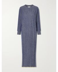 The Elder Statesman - Ribbed Cashmere Maxi Dress - Lyst