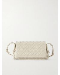 Bottega Veneta - Notturno Intrecciato Leather Shoulder Bag - Lyst