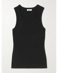 Agolde - Poppy Ribbed Stretch Organic Cotton And Tencel-Blend Jersey Tank - Lyst