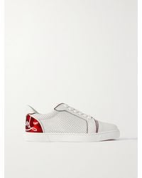 Christian Louboutin - Fun Vieira Sneakers Aus Perforiertem Leder Mit Pvc-Besätzen Und Print - Lyst