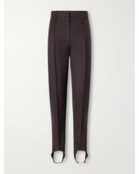 Stella McCartney - Tapered Wool-Flannel Stirrup Pants - Lyst