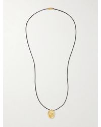 YSSO - Aesop-Plated And Cord Necklace - Lyst