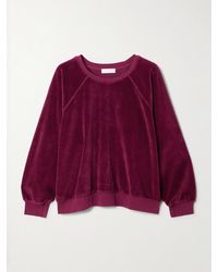 Suzie Kondi - Samos Cotton-Blend Velour Sweatshirt - Lyst