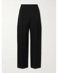 The Row - Vesco Hose Mit Geradem Bein Aus Woll-Crêpe - Lyst