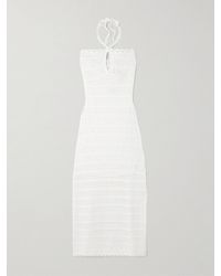 Jonathan Simkhai - Cutout Crocheted Cotton-Blend Halterneck Maxi Dress - Lyst